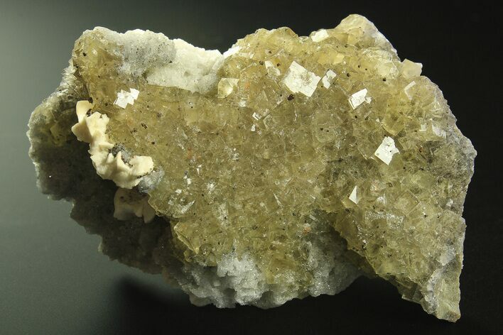 Gemmy Yellow Fluorite Cluster - Spain #297597